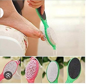 4 in 1 Pedicure Tool Foot Scrubber Brush