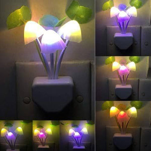 LED Auto sensor Mashroom Shape Night Lamp Electric Lamp with Box (Mix/Random color)