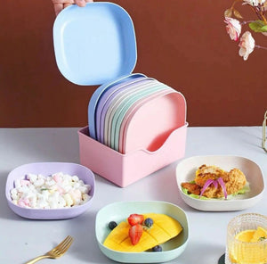 10 PCS MINI PLATES WITH STAND