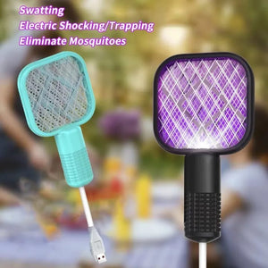 Portable Handheld Electric Bug Zapper Racket Mosquitos Killer